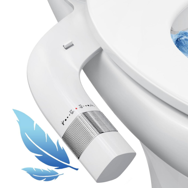 Removable Knob Control Bidet Attachment